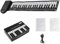 VOCUE - Portable 49 keys electronic keyboard for folding electronic piano, flexible silicone keyboard, easy to carry