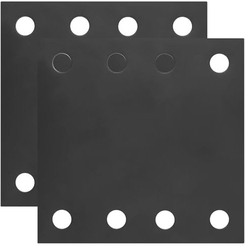 2 STK Flachverbinder, Lochblech, Lochplatte Metall, Holzverbinder, Verbindungsblech, Flache Verbindungsplatte Verbinder für Reparatur Holz Möbel Befestigungsplatte, Schwarz(125x125mm)