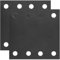 2 Pz Piastra Staffa Angolare Piatta, Piastra di Giunzione, Piastre di Giunzione Piatte, Staffe Piatta Staffa Fissaggio Forata, Connettore di Riparazione in Metallo Perforato, Nero/125 x 125 mm