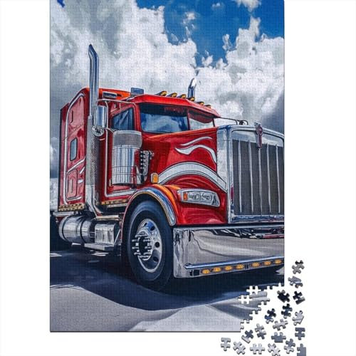 Big Truck 1000 Stück Puzzles Für Erwachsene Stress Abbauen Familien-Puzzlespiel 1000-teiliges Puzzle Lernspiel Spielzeug Geschenk Puzzel 1000pcs (75x50cm)