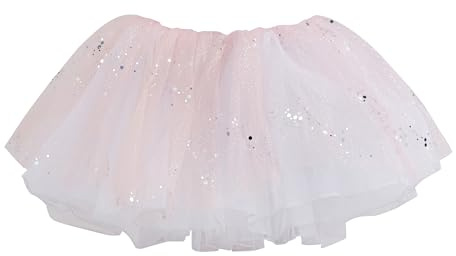 Tancefair Falda tutú de ballet para niñas, faldas de lentejuelas tutú de baile de tul de 4 capas para disfraces, fiestas navideñas, fiestas de princesas de cumpleaños
