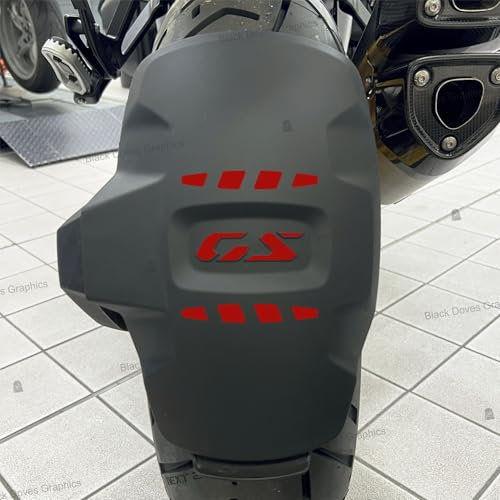 n.3 Adesivi rifrangenti per PARAFANGO POSTERIORE compatibile con/sostitutivo per BMW Motorrad R 1300 GS 2024 (ROSSO)