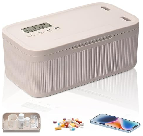 KBIBCK Coffre-fort Sécurisé avec Minuterie, Boîte de Verrouillage de Téléphone avec Minuterie, retirer la prise des téléphones, Protection Enfants Anti-Dépendance, pour la maison, le bureau