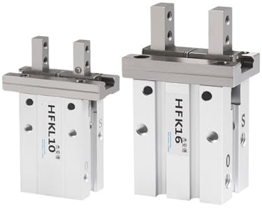 HFK Fingerzylinder Parallelgreifer verlängert HFKL/10/16/20/25/32/40 mechanischer Greifer pneumatisch(HFK25)