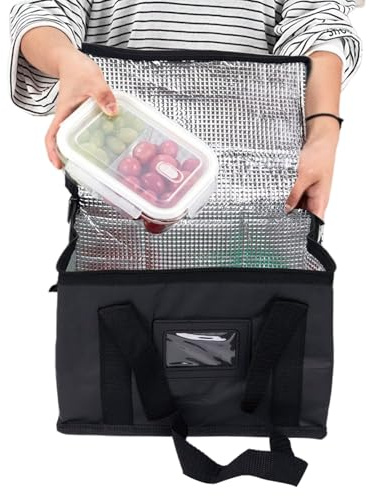 kinrguiyuez Isolierbeutel Für Essenslieferung,Catering Thermobehälter Für Heiß- Und Kaltes Essen,Große Lieferkühltaschen - Für Reisen Camping Schulveranstaltungen Partys Outdoor Aktivitäten