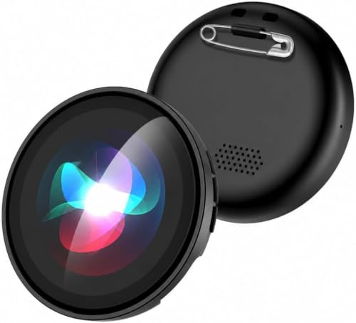 AI Badge – Traductor instantaneo de voz con 60 idiomas en tiempo real, E-Badge inteligente portátil con pantalla LCD HD, Bluetooth 6.0, traductor de voz para viajes y negocios