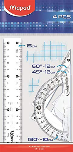 Maped 15 cm, 4-teilig, Geometrie-Start-Kit (242815 1 Stück)