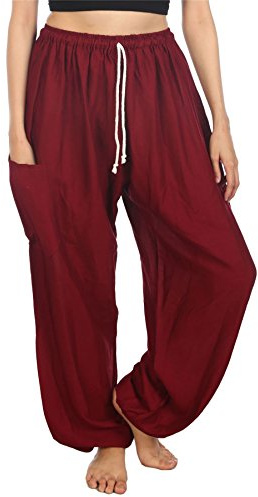 Lofbaz Damen Harem Hose mit Kordelzug