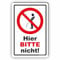 WILDPINKELN verboten/Hier bitte nicht - SCHILD/D-042 (20x30cm Schild)