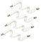 Auivguiv Matratze zu Clips verstellbar unter Matratze Bett/Spannbettlaken Verschluss, unter Matratze Bett Spannbetttuch Verschluss, Langer Gurt Clip Bands (weiß)