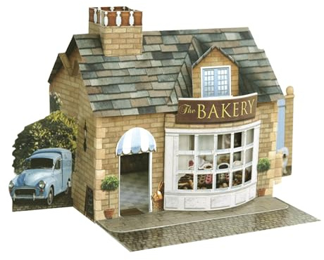 Santoro Pop Up Places, 3D-Pop-Up-Grußkarte – Die Bäckerei – Für Ihn, Für Sie, Familie, Freunde, Geburtstag, Jubiläum