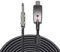 LoongGate USB a 6.35mm 1/4 Mono Cable de guitarra eléctrica para hombre - Studio Cable de audio Cable de conexión Adaptador para grabación de instrumentos (3 metros / 9.8 pies)