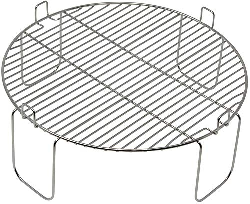 4 inch Stainless Steel Grill Rack Compatible with NuWave® Oven Pro, Primo, NutriChef, Black Decker | Reversible Grate Accessory for Cooking, Baking, Cooling in Infrared Kitchen Convection Toaster Oven