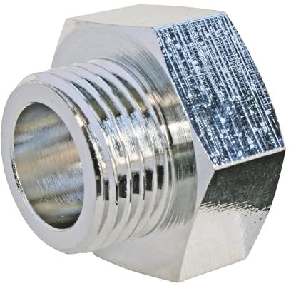 SOMATHERM FOR YOU, Réduction laiton nickelé 15/21 Femelle à Mâle 12/17 - Raccord durable et résistant à la corrosion, compatible avec tous les raccords filetés Étanchéité facile