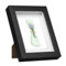 EUGAD 3D Cadre Photo Vitre en Verre avec Papier Passe-Partout, Cadre en Bois Cadre de Boîte d'Ombre pour Objets jusqu'à 1,5cm, 15x20cm, Noir