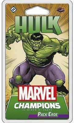 Fantasy Flight Games, Marvel Champions Das Kartenspiel: Hulk, Pack Held, Erweiterung, Brettspiel, italienische Ausgabe