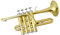 Standard Trompete Bb Piccolo Trompete Lack Mit Koffer Und Mundstück Gelbmessing Trompeten Musikinstrumente