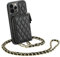 LAMEEKU Brieftaschen-Schutzhülle kompatibel mit iPhone 12 Pro Max, Crossbody-Kette, Brieftasche, Schutzhülle mit Handgelenkschlaufe, kompatibel mit iPhone 12 Pro Max 6.7 Zoll, Schwarz