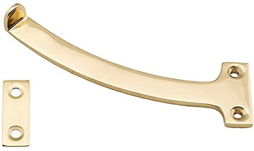 Loops PAIR Quadrant Arm Casement Window Stay - 150mm - Polished Brass Window Fitting | Victorian Design Casement Window Fitting - Window Casement Stay Fastener Arm - Casement Window Fixture