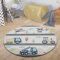TT Home Teppich Kinder Kinderzimmer Kinderteppich Babymatte Straße Auto Wolke Berg, Farbe: Grau Weiß Gelb, Größe:80 cm Rund