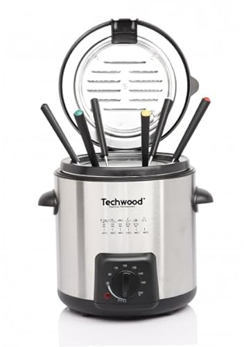 TECHWOOD Fondue Fritteuse, Leistung 840 W, Kapazität 1 l Öl