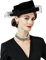 ELLYDOOR Fascinator aus Wolle, Winter, Wollfilz, Pillbox-Hut für Damen, Hochzeit, Kirchenhut, Schleier, Schleife, Fedoras, 2022 Schwarz, Einheitsgröße
