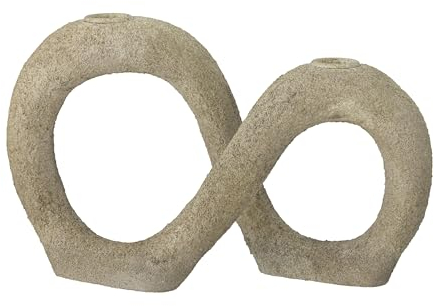 Bloomingville Dacian Kerzenhalter aus Polyresin, in der Farbe: Natur, Maße: 25 x 17 x 11,5 cm, 82054147