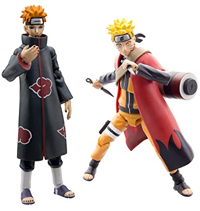 Toynami Sage Mode Naruto Vs Pain 2 Figuren 10cm 25th Anniversary SDD, 25ANA012770, Mehrfarbig