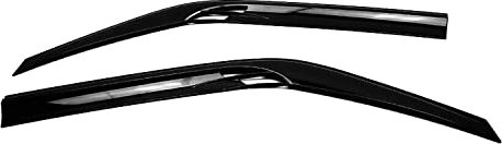 Déflecteurs De Vent Pluie d'air Compatible avec Renault Trafic 2001-2014 Acrylique 2 Pcs Noir