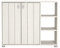 Galano Hansel Meuble à Chaussures Moderne 2 Portes pour 12 Paires – Grand Organiseur de Rangement sur Pieds pour Entrée et Couloir, 29,6 x 79,6 x 64,5 cm, Blanc