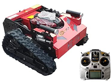 Rasaerba cingolato, tosaerba con motore da 7,5 cv, cura del prato robotica con velocità di avanzamento di 6,35 km/h, tosaerba elettrico e a gas ibrido telecomandato, trimmer semovente a rotazione zero