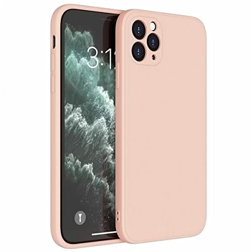Mixroom - Cover Custodia Case per iPhone 11 PRO Protezione Copre Fotocamera in Silicone TPU Opaco con Bordi Piatti Colore Rosa