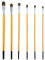 CLVPAI Nylon Pinceaux Artiste,Petits Pinceaux Plats et Ronde Pointus (Pinceau à Huile en Poils de Loup-6)