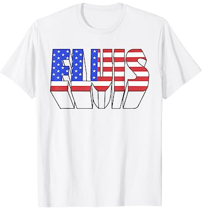 Elvis Presley Amerikanische Flagge T-Shirt