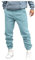 KONG JIMFAN Herren Sporthose Outdoor Fitnesshose Übergrößen Chino Hose Herren Warme Jogginghose Weite Hose Herren Tarnhose Herren Loose Fit Hose Herren Hose Herren(Himmelblau,XL)