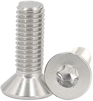 ORTAVA Tornillos de cabeza avellanada M4 x 20 mm, M4, tornillos de cabeza avellanada Torx de acero inoxidable 304, tornillo de cabeza avellanada con hexágono interior/Torx (ISR/TX) según la norma ISO