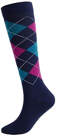 DondPO Kompressionskniestrümpfe Herren 43-46 Bunt Schnelltrocknende Stützstrümpfe Compression Socks Kompressionssocken Elastisch Baumwolle Atmungsaktiv Kniestrümpfe Kompressionsstrümpfe Kuschelsocken