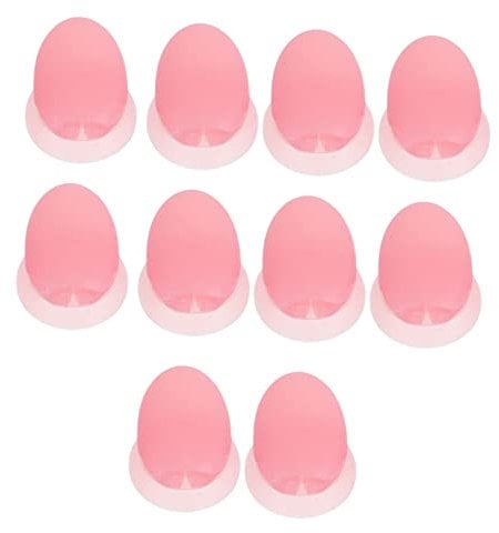 Housoutil 10pcs Lip Brush Covers Lip Brush Sleeves Reusable Small Covers for Travel Half-transparent Safe Practical