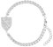 d'origine Bosnien Wappenarmband, Bosnien Zirkonia Armband, Bosnien Kette, Bosnien-Flaggenkette, Bosnien-Schmuck, Bosnien Schmuck für Damen Silber