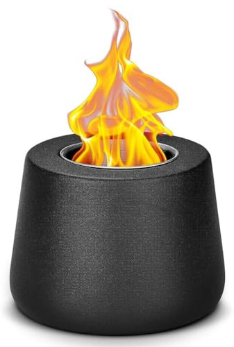 SVRITE Chimenea de Sobremesa para Interiores: Mini de Mesa Personal, Chimenea, Cuenco para Llamas, Patio Al Aire Libre