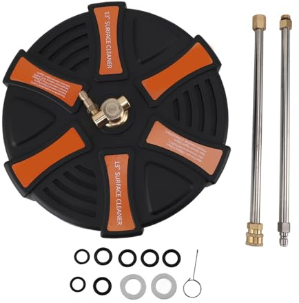 Nettoyeur de pour Nettoyeur Haute Pression de 13 Pouces, Accessoire de Laveuse électrique en Acier Inoxydable pour Le Nettoyage des Allées, des Trottoirs et
