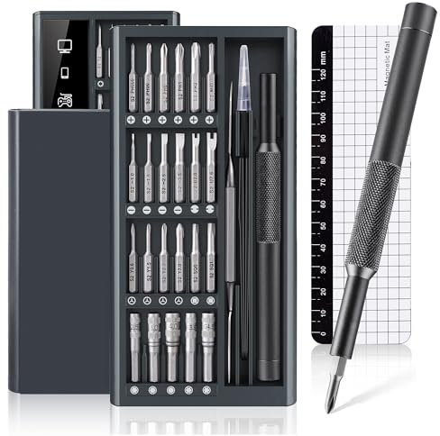 LOSGATOS Laptop Precision Screwdriver Set: Small Repair Tool Kit Mini Magnetic Set - 48 S2 Bits for PC Computer Electronics Phone Ring Doorbell PS4 Xbox Switch
