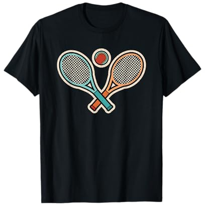 Retro Tennisschläger Vintage Tennis Damen Herren Kinder T-Shirt