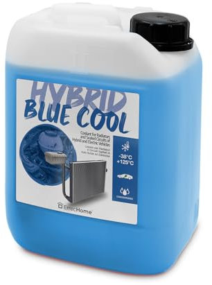 Errecom Hybrid Blue Cool, Liquide de Radiateur Concentré pour Voitures hybrides et électriques, antigel avec paquet d'inhibiteurs OAT avec phosphates, 5 Litres