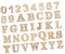 STOBOK 36St Englisch alphanumerisch Stempelzubehör für Scrapbooking Bastelbriefe DIY buchstaben scrap book scrapbooking buch craft Buchstaben aus Holz leeres holzalphabet Buchsbaum Khaki