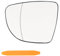 NewZC Voiture Miroir Rétroviseur Gauche Chauffage Verre de Rétroviseur Remplacement pour Ren-ault Clio 4 2012-2019/Captur 2013-2020/ Zoe 2012-2020 avec Outils de Levier en Plastique - Côté Conducteur