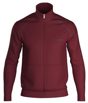BOSS Mens MixMatch Full Zipped Fleece Jacket Long Sleeve