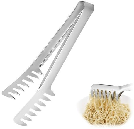 1 Stück Nudelzange,Spaghettizange,Spaghetti Zangen,Nudelzange Edelstahl,Pastazange,Edelstahl Spaghetti Zange,Pasta Zange Kammform,Pasta Servieren Tong,für Spaghetti Backen Küche Kochwerkzeuge