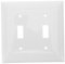 BAZEITFLOW 1 Set Switch Panel Thermostat Electric Faceplates Outlets Wall Plate Screws Wifi Wall Switch Dual Triple Power Wall Plates for Light Switches Toggle Gang Pass Double LED White PC