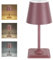 SOUDFK Cordless Table Lamp, Rechargeable Dimmable Touch Lamp, for Bedroom, Living Room, Dining Room（Sapphire Blue）